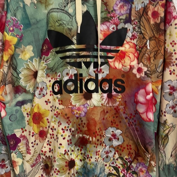 Adidas Originals 'Farm Confete' French Terry Hoodie Size L - Picture 5 of 9